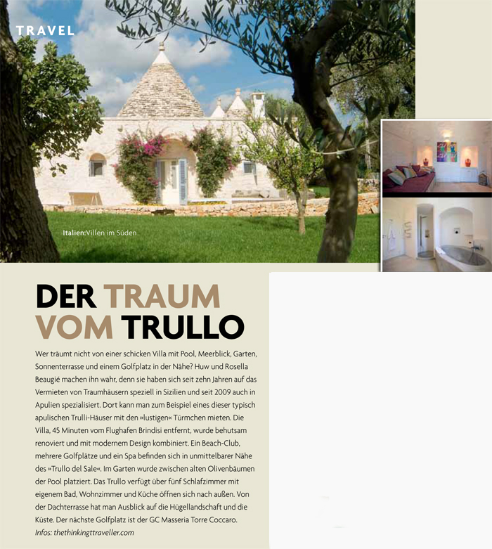 Trullo del Sale in Golf Journal, March 2013 | Think Puglia