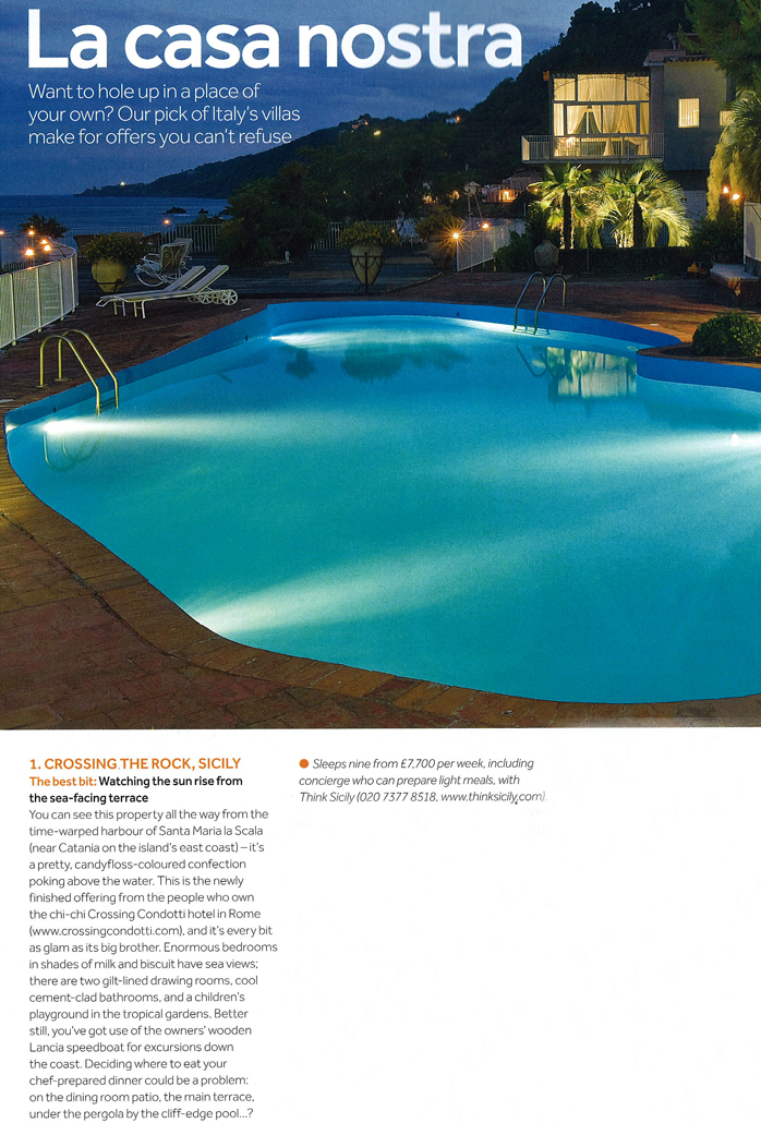 Crossing the Rock in The Sunday Times Travel Magazine, May 2011 | Think Sicily Crossing the Rock in The Sunday Times Travel Magazine, May 2011 | Think Sicily