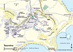 Map of Taormina | Think Sicily Map of Taormina | Think Sicily