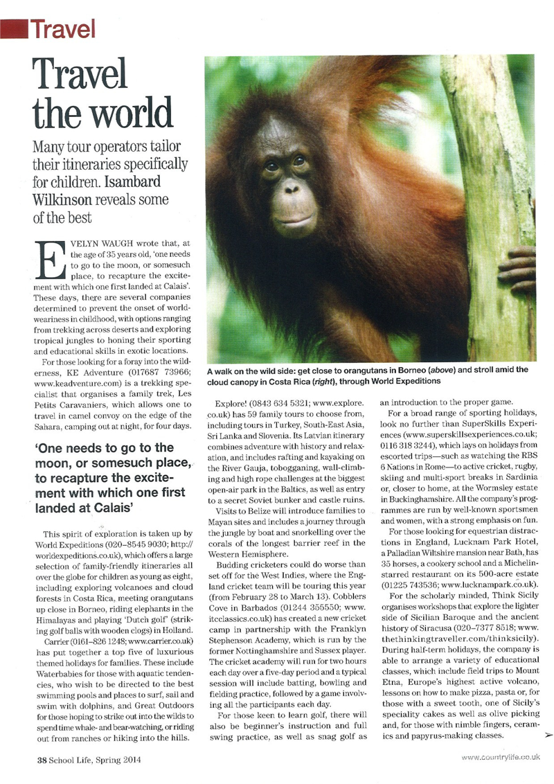 Country Life 12th March 2014-article