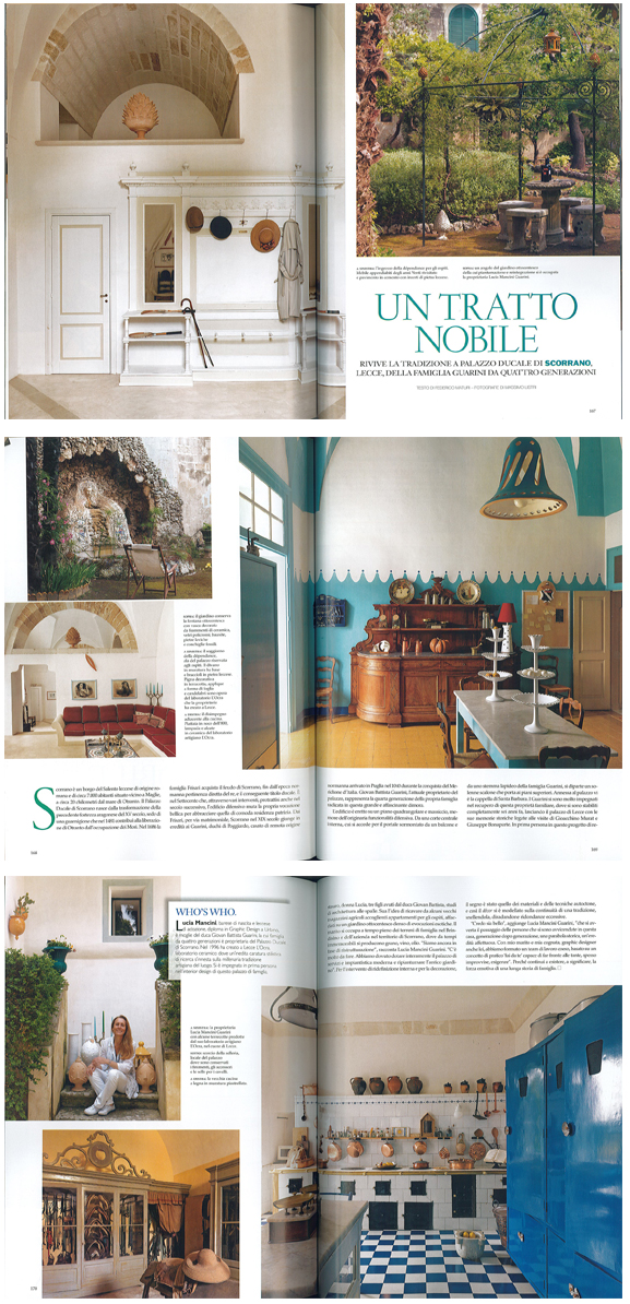 Palazzo Guarini in Architectural Digest, July 2011 | Think Puglia Palazzo Guarini in Architectural Digest, July 2011 | Think Puglia